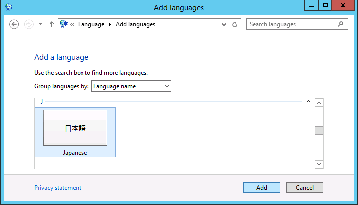 Add a language