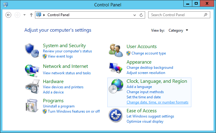 Change date, time, or number formats